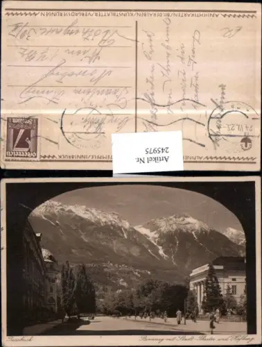 245975,Innsbruck Rennweg m. Stadt-Theater u. Hofburg Straßenansicht