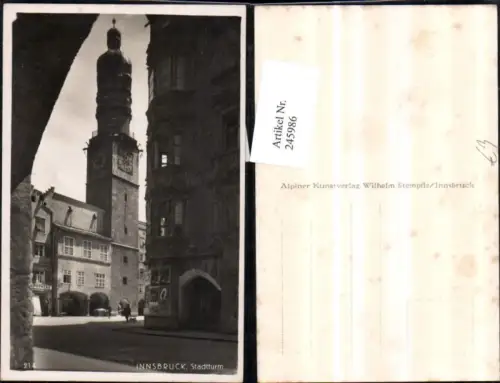 245986,Innsbruck Stadtturm Turm