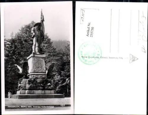 255750,Innsbruck Berg Isel Andreas Hofer-Denkmal