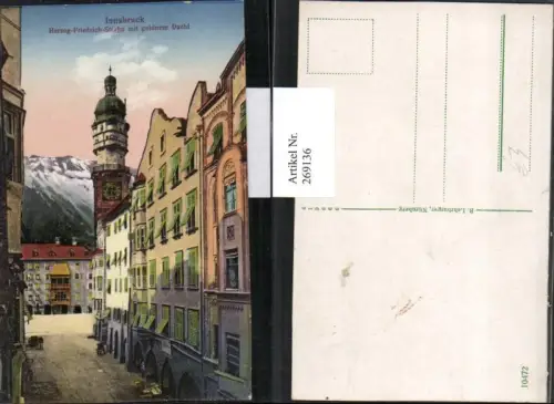 269136,Innsbruck Herzog-Friedrich-Straße mit goldenem Dachl
