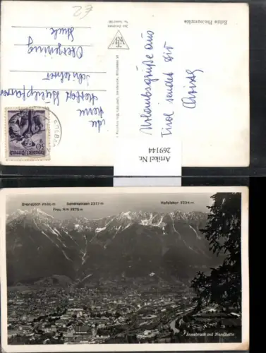 269144,Innsbruck Totale m. Nordkette Bergkulisse