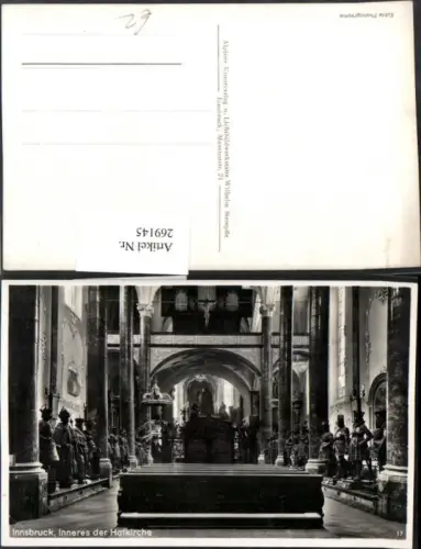 269145,Innsbruck Innenansicht d. Hofkirche