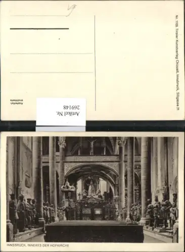 269148,Innsbruck Innenansicht d. Hofkirche