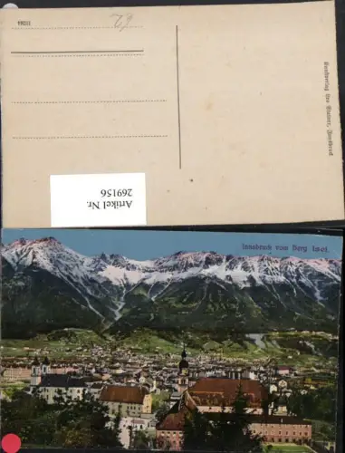 269156,Innsbruck Totale Blick v. Isel Bergkulisse