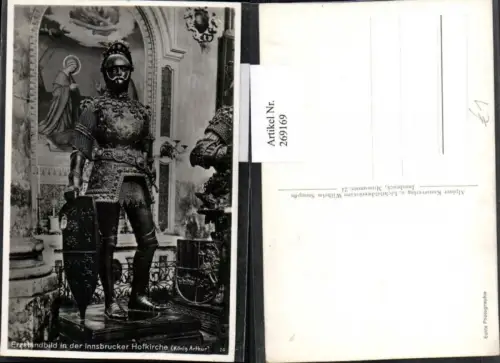 269169,Innsbruck Erzstandbild i. d. Hofkirche König Arthur