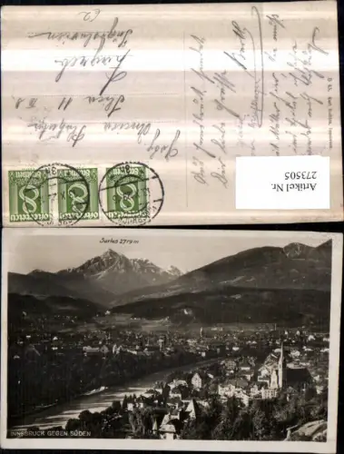 273505,Innsbruck Totale geg. Süden m. Serles Bergkulisse