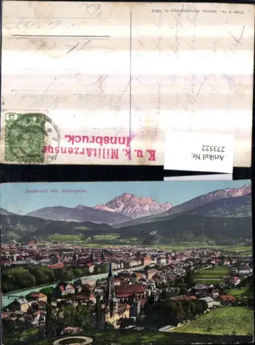 273522,Innsbruck Totale m. Serlesspitze Bergkulisse pub Purger e Co 12243