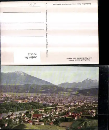 273537,Innsbruck Totale geg. Süden m. Patscherkofel u. Serles Bergkulise