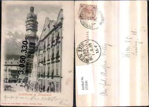 273541,Innsbruck Stadtturm Turm u. Goldenes Dachl pub Josef Stiegler
