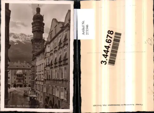 273546,Innsbruck Herzog Friedrichstraße Stadtturm Goldenes Dachl pub A. Stockhammer 990