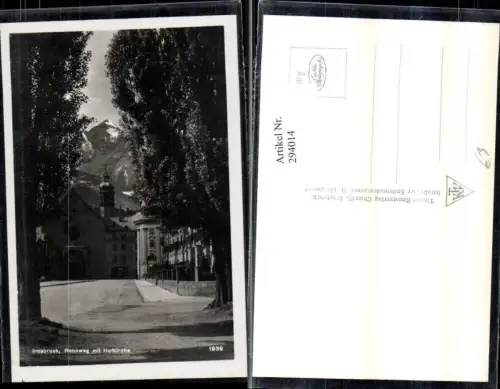 294014,Innsbruck Rennweg m. Hofkirche Straßenansicht