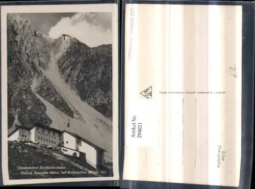294021,Innsbruck Nordkettenbahn Station Seegrube m. Bergstation Bergkulisse