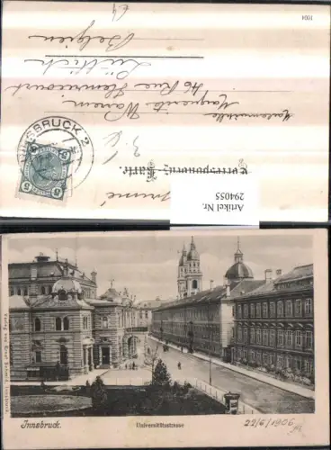 294055,Innsbruck Universitätsstraße Kirchentürme