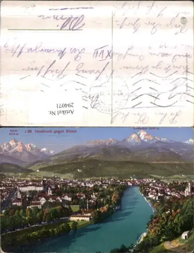 294071,Innsbruck Totale geg. Süden Bergkulisse