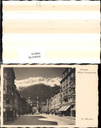 294074,Innsbruck Maria Theresienstraße Straßenansicht Geschäfte Bergkulisse pub Dr. Mycinski