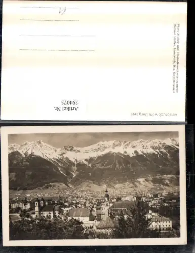 294075,Innsbruck Totale vom Berg Isel Bergkulisse