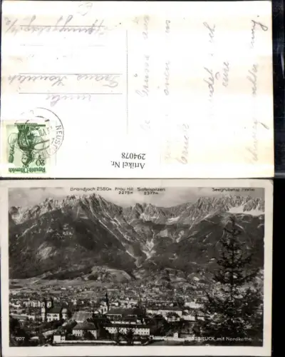 294078,Innsbruck Totale m. Nordkette Bergkulisse