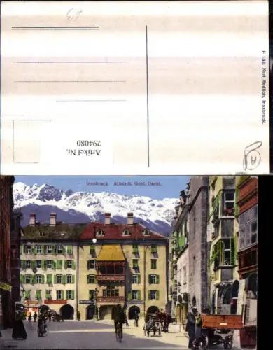 294080,Innsbruck Altstadt Goldenes Dachl Bergkulisse
