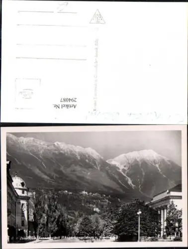 294087,Innsbruck Rennweg m. Hungerburgplateau u. Nordkette Bergkulisse