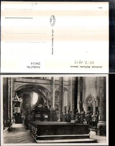 294114,Innsbruck Hofkirche Innenansicht Statuen Kanzel