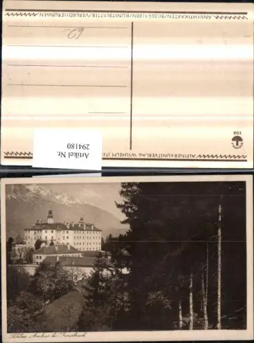 294180,Schloss Ambras b. Innsbruck Bergkulisse