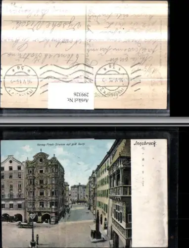 299326,Innsbruck Herzog Friedrich-Straße Straßenansicht m. Goldenen Dachl pub Ottmar Zieher 2462