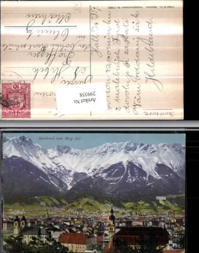 299358,Innsbruck Totale vom Berg Isel Bergkulisse pub Purger e Co 11652
