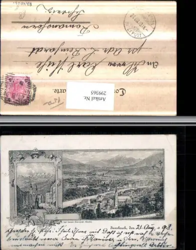 299365,Innsbruck Totale Maria Theresienstraße Annasäule Mehrbildkarte