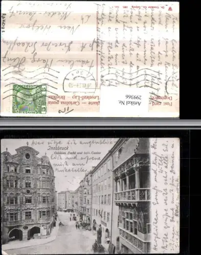 299366,Innsbruck Goldenes Dachl u. Katholisches Kasino Casino Straßenansicht