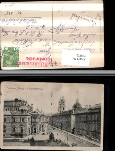 299372,Innsbruck Universitätsstraße Gebäude Kirchentürme pub Stengel e Co 3991