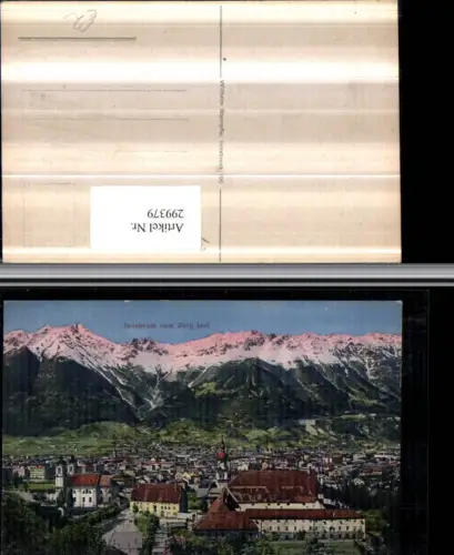 299379,Innsbruck Totale vom Berg Isel Bergkulisse