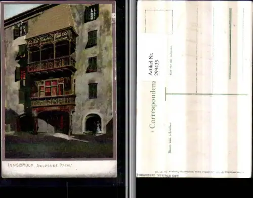 299435,Präge Künstler Litho Zeno Diemer Goldverzierung Innsbruck Goldenes Dachl pub Ottmar Zieher