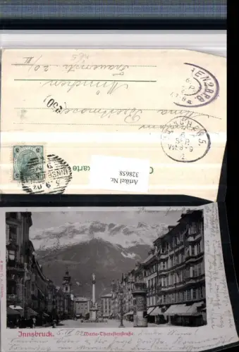 328658,Innsbruck Totale Panorama m. Wilhelm Greilweg Bergkulisse
