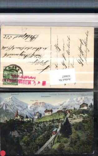 328667,Innsbruck Drahtseilbahn auf die Hungerburg Bergkulisse