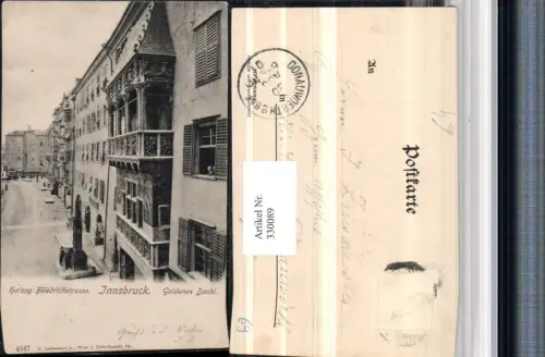 330089,Innsbruck Herzog Friedrichstraße Goldenes Dachl Brunnen