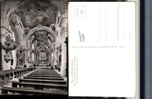 330098,Innsbruck Wilten Wallfahrtskirche Kirche Frau unter den vier Säulen Innenansicht