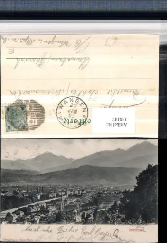 330142,Innsbruck Totale Bergkulisse pub Stengel e Co 2318