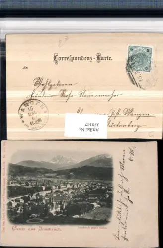 330147,Gruß aus Innsbruck Totale geg. Süden Bergkulisse pub Carl Otto Hayd 5020