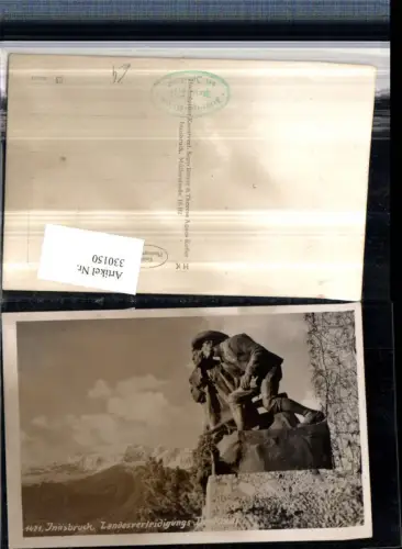 330150,Innsbruck Landesverteidigungs-Denkmal Bergkulisse