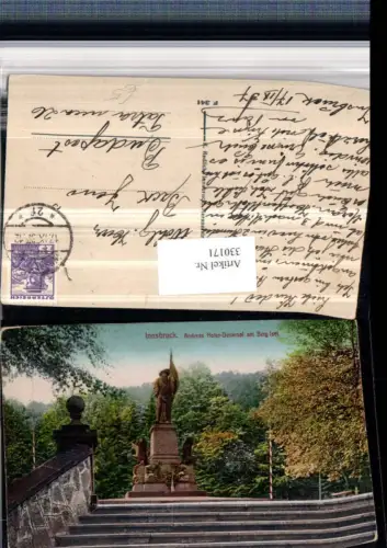 330171,Innsbruck Andreas Hofer-Denkmal am Berg Isel