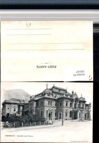 330187,Innsbruck Stadtsäle und Theater Gebäude