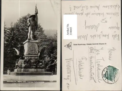 334045,Innsbruck Berg Isel Andreas Hofer-Denkmal