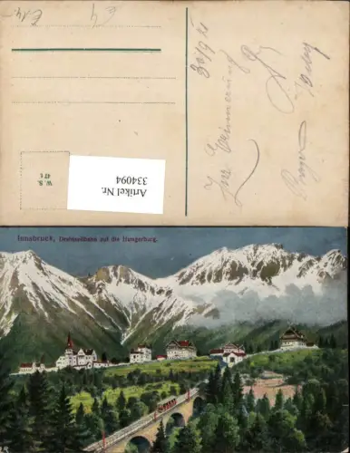334094,Innsbruck Drahtseilbahn Bergbahn auf die Hungerburg Bergkulisse