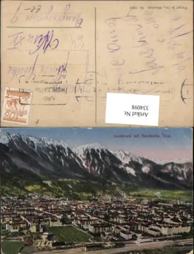 334098,Innsbruck Totale m. Nordkette Bergkulisse pub Purger e Co 13443