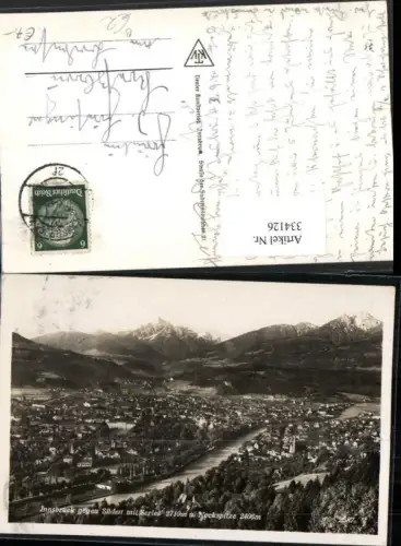 334126,Innsbruck Totale geg. Süden m. Serles u. Nockspitze Bergkulisse