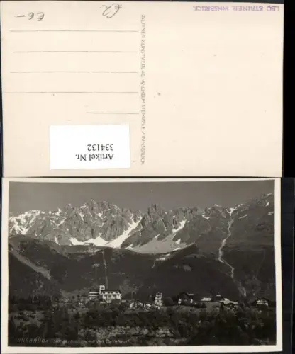 334132,Innsbruck Hungerburg geg. Bettelwurf Bergkulisse