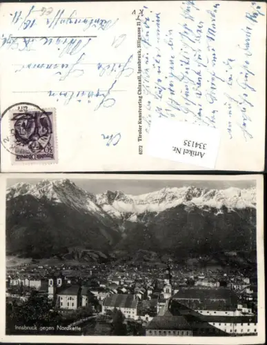 334135,Innsbruck Totale geg. Nordkette Bergkulisse