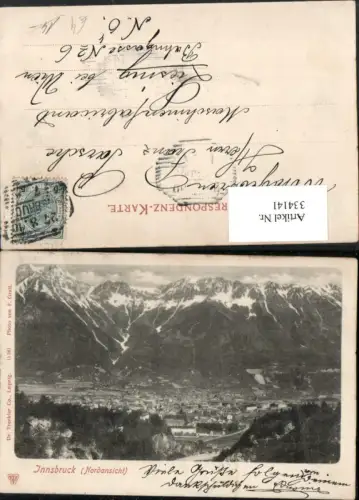 334141,Innsbruck Totale Bergkulisse pub Trenkler e Co 11341