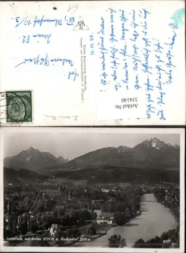 334140,Innsbruck Totale m. Serles u. Nockspitze Bergkulisse