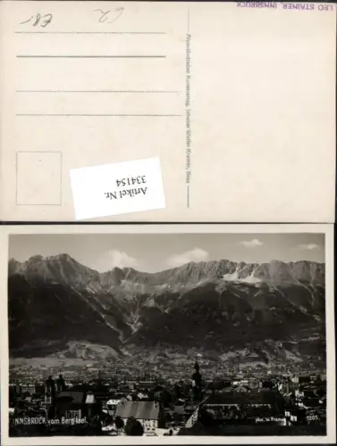 334154,Innsbruck Totale vom Berg Isel Bergkulisse